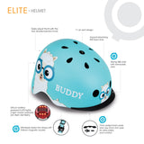 Globber Helmet Elite Lights XS-S (48-53cm) - New Red Racing (Est. 3-6y)