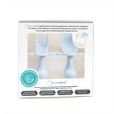Grabease Fork and Spoon Set Light Blue