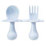 Grabease Fork and Spoon Set Light Blue